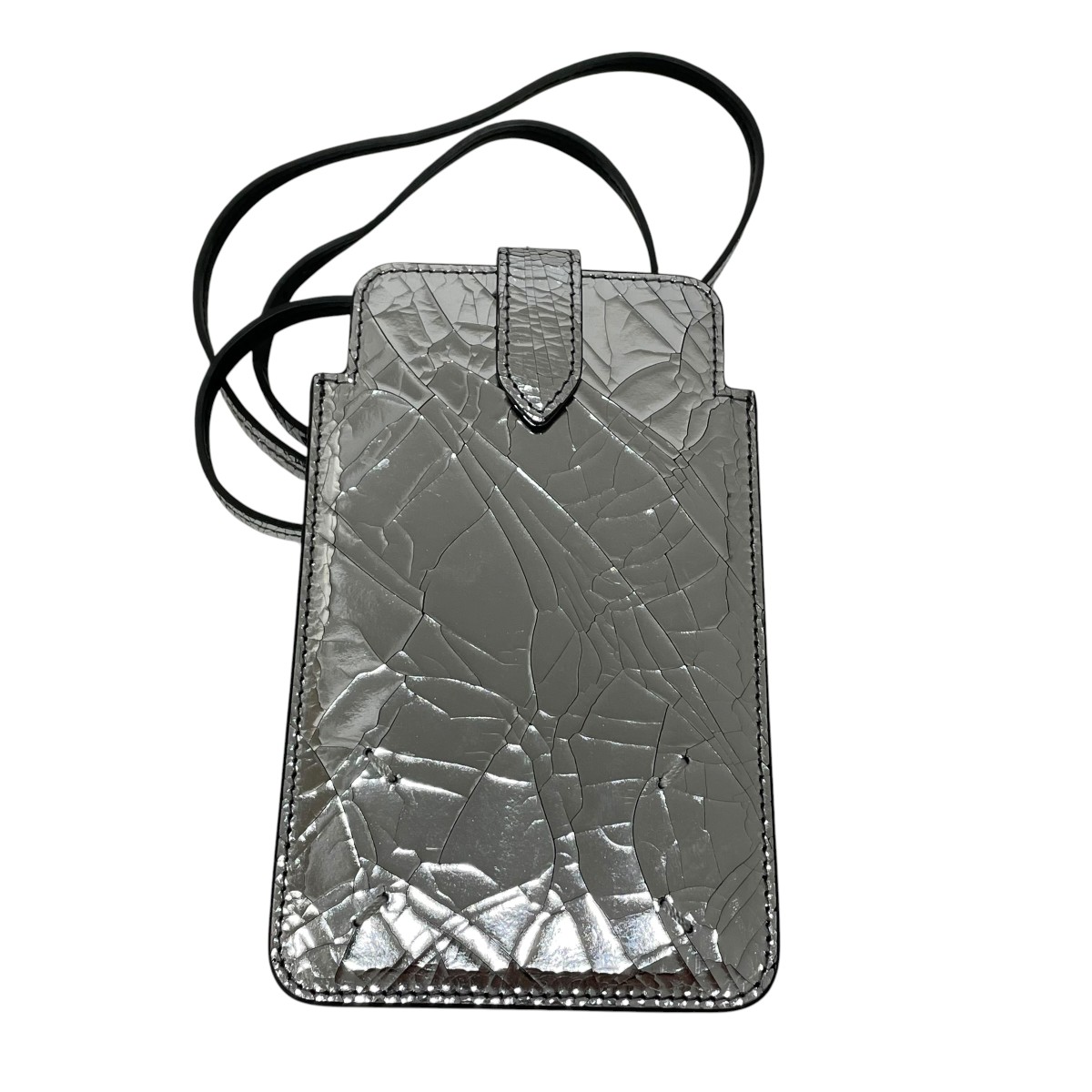 【中古】Maison Margiela　ショルダーポーチ シルバー 【140626】（メゾンマルジェラ）｜ブランド古着のカインドオル