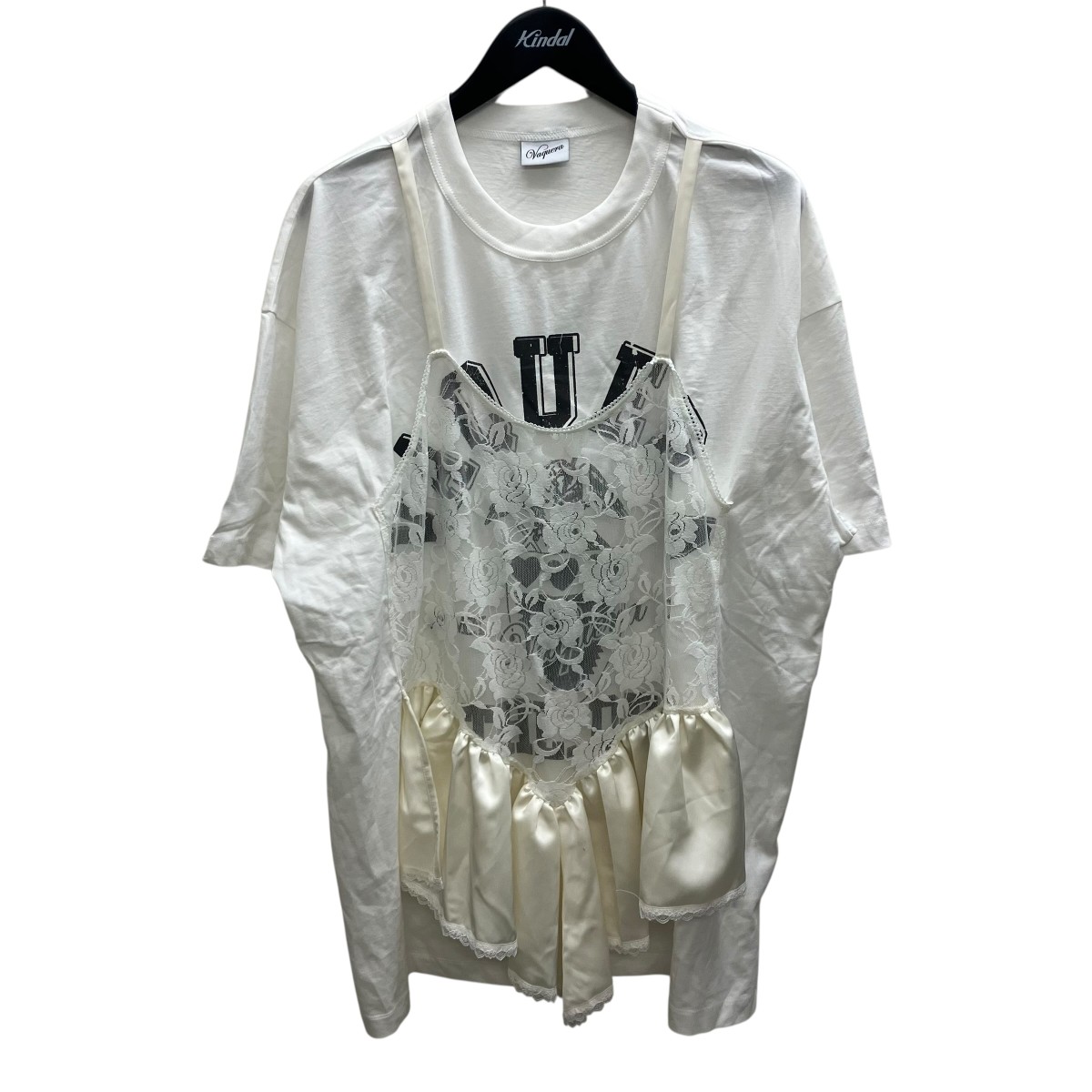 【中古】Vaquera　れいヤードTシャツ ホワイト サイズ：XS 【150626】（ヴァケラ）｜ブランド古着のカインドオル