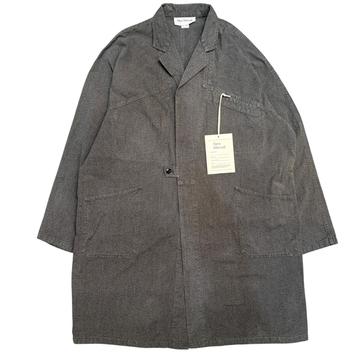 【中古】New Manual 26SS／ WORK COAT ／細工物厚地の外套 ／2026SS-JK3-YW 黒いこと 大きさ：XL 【140626】（ニューハウツー物）