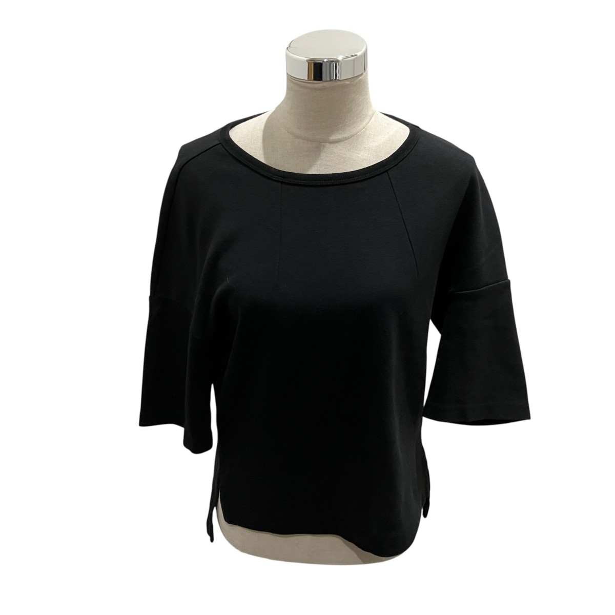 【中古】DRIES VAN NOTEN　ボンディング半袖カットソー ブラック サイズ：S 【150626】（ドリスヴァンノッテン）｜ブランド古着のカインドオル