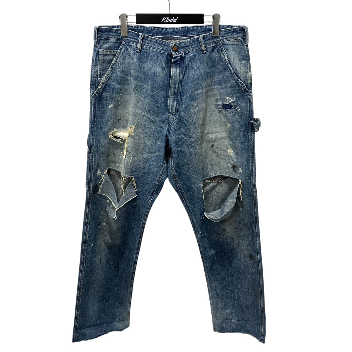 【中古】SAINT MICHAEL　DENIM PANTS PAINTER デニムパンツ SM-YS8-0000-051 インディゴ サイズ：XL 【160626】（セントマイケル）｜ブランド古着のカインドオル
