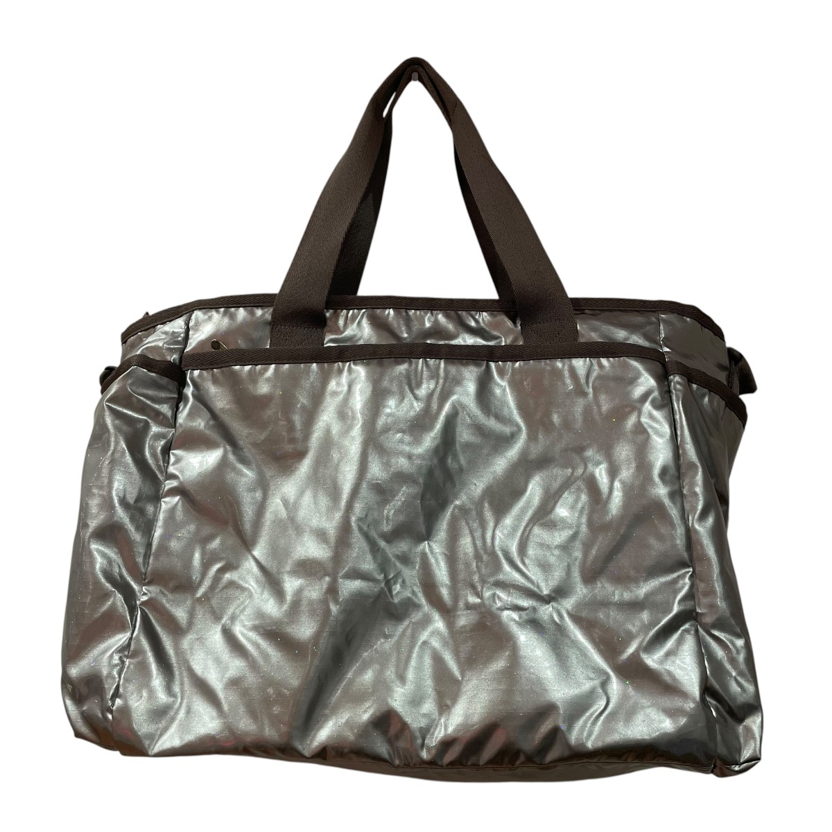 【中古】LeSportsac　2WAYショルダーバッグ シルバー 【080726】（レスポートサック）｜ブランド古着のカインドオル