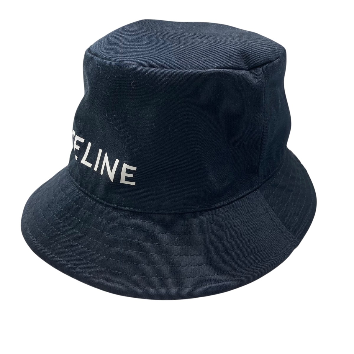 【中古】CELINE ロゴギャバジンバケットハット 24U58968P ブラック サイズ:L 【170626】(セリーヌ)|ブランド古着のカインドオル
