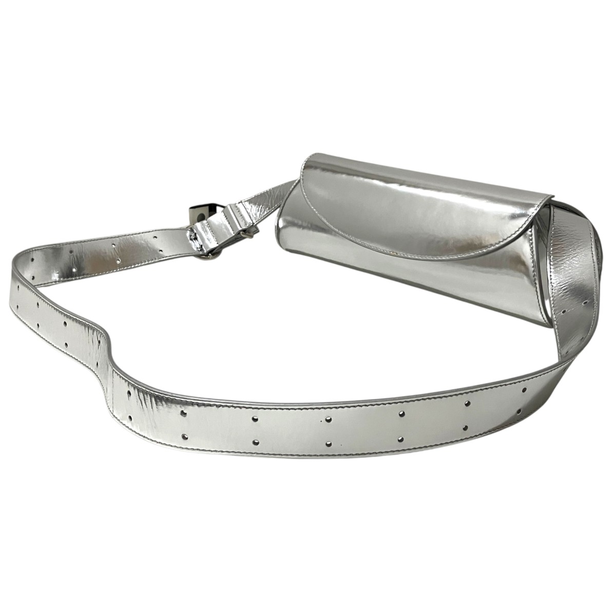 【中古】JIL SANDER 【CANNOLO SMALL】 ショルダーバッグ J07WD0023 シルバー 【170626】(ジルサンダー)|ブランド古着のカインドオル