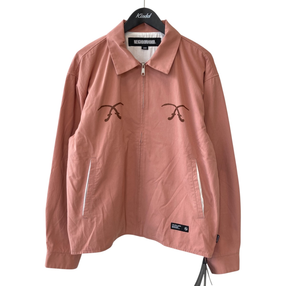 【中古】NEIGHBORHOOD　25SS SOUVENIR JACKET ジャケット 251UTNH-JKM03 ピンク サイズ：L 【170626】（ネイバーフッド）｜ブランド古着のカインドオル