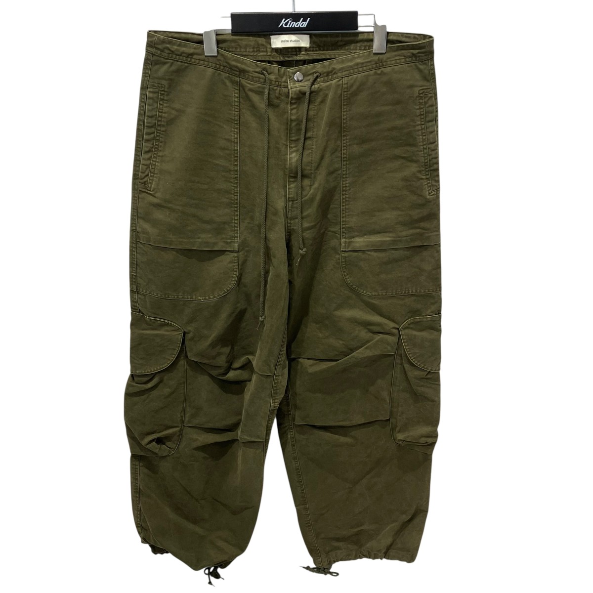 【中古】ENTIRE STUDIOS FREIGHT CARGO PANTS カーゴパンツ ES2395 オリーブ サイズ:M 【180626】(エンタイアスタジオ)|ブランド古着のカインドオル