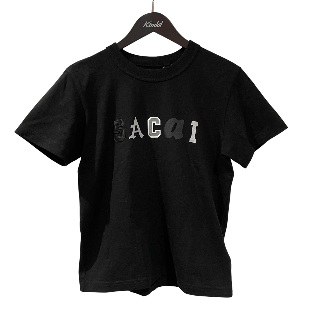 【中古】sacaiT-SHIRT Ｔシャツ 25-01069S ブラック サイズ：0【価格見直し】｜ブランド古着のカインドオル