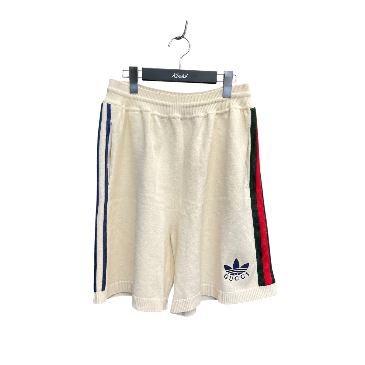【中古】GUCCI&times;adidasショートパンツ 700480 アイボリー サイズ：XL【価格見直し】｜ブランド古着のカインドオル