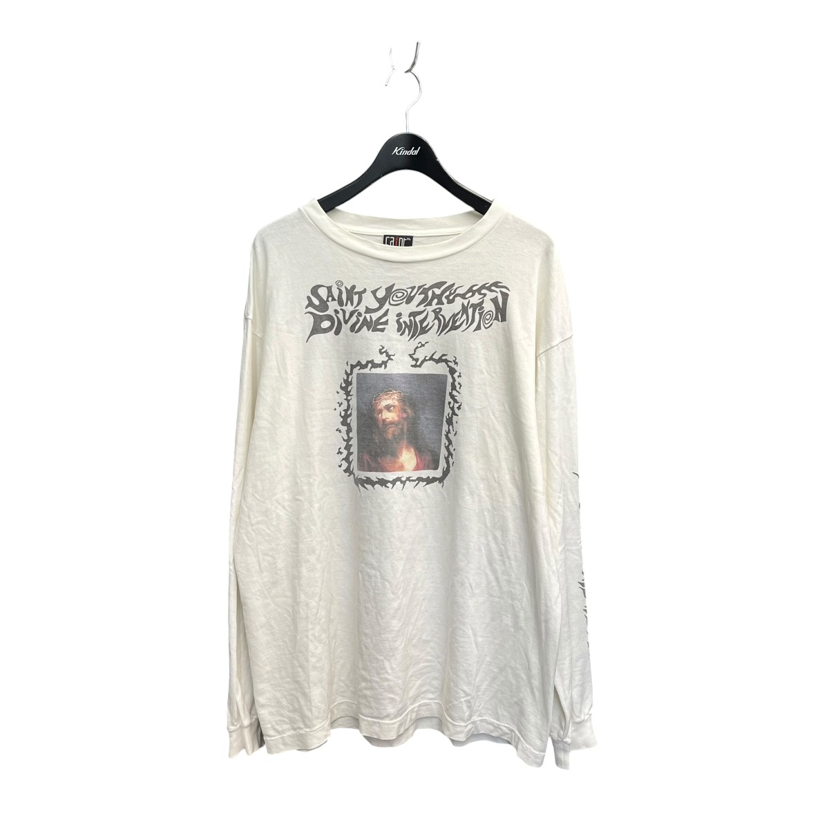 【中古】SAINT MICHAEL　LS TEE SATAN ロングスリーブカットソー SM-A22-0000-010 ホワイト サイズ：XL 【190626】（セントマイケル）｜ブランド古着のカインドオル 16,089円