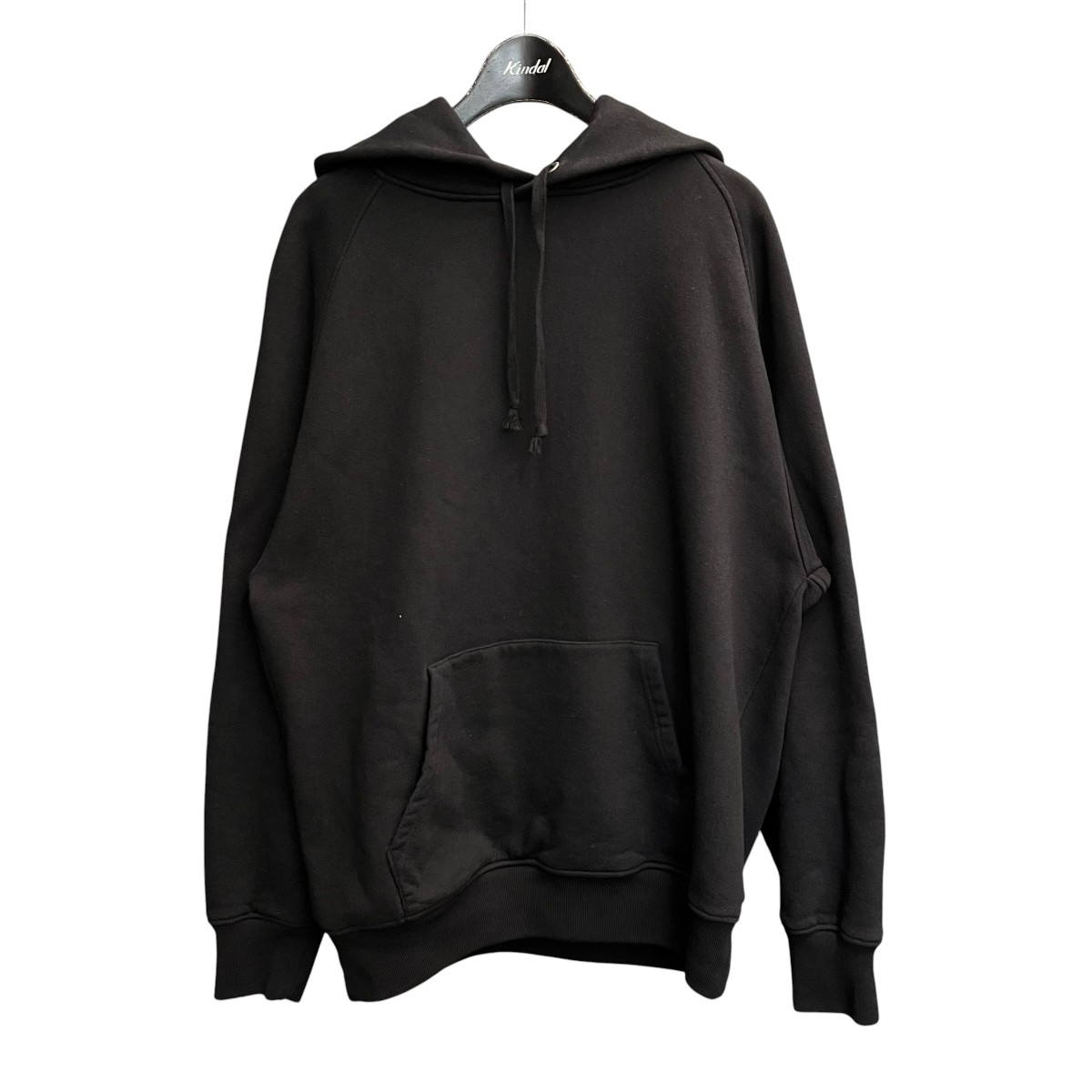 【中古】COMOLI26SS コットン裏毛 パーカ D01-05004 ブラック サイズ：2【価格見直し】｜ブランド古着のカインドオル