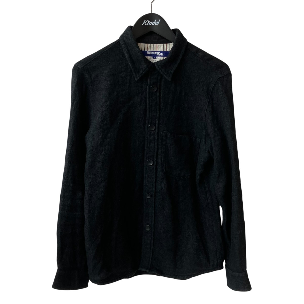 【中古】JUNYA WATANABE MAN　シャツジャケット WF-B401 ブラック サイズ：S 【210626】（ジュンヤワタナベマン）｜ブランド古着のカインドオル