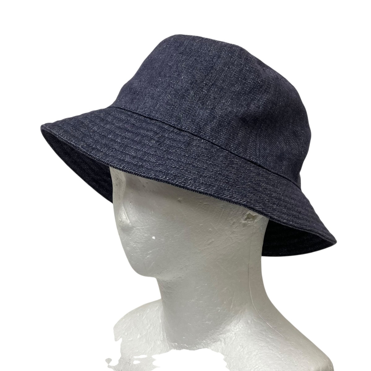 【中古】HERMES バケットハット 2147 ネイビー 【210626】(エルメス)|ブランド古着のカインドオル