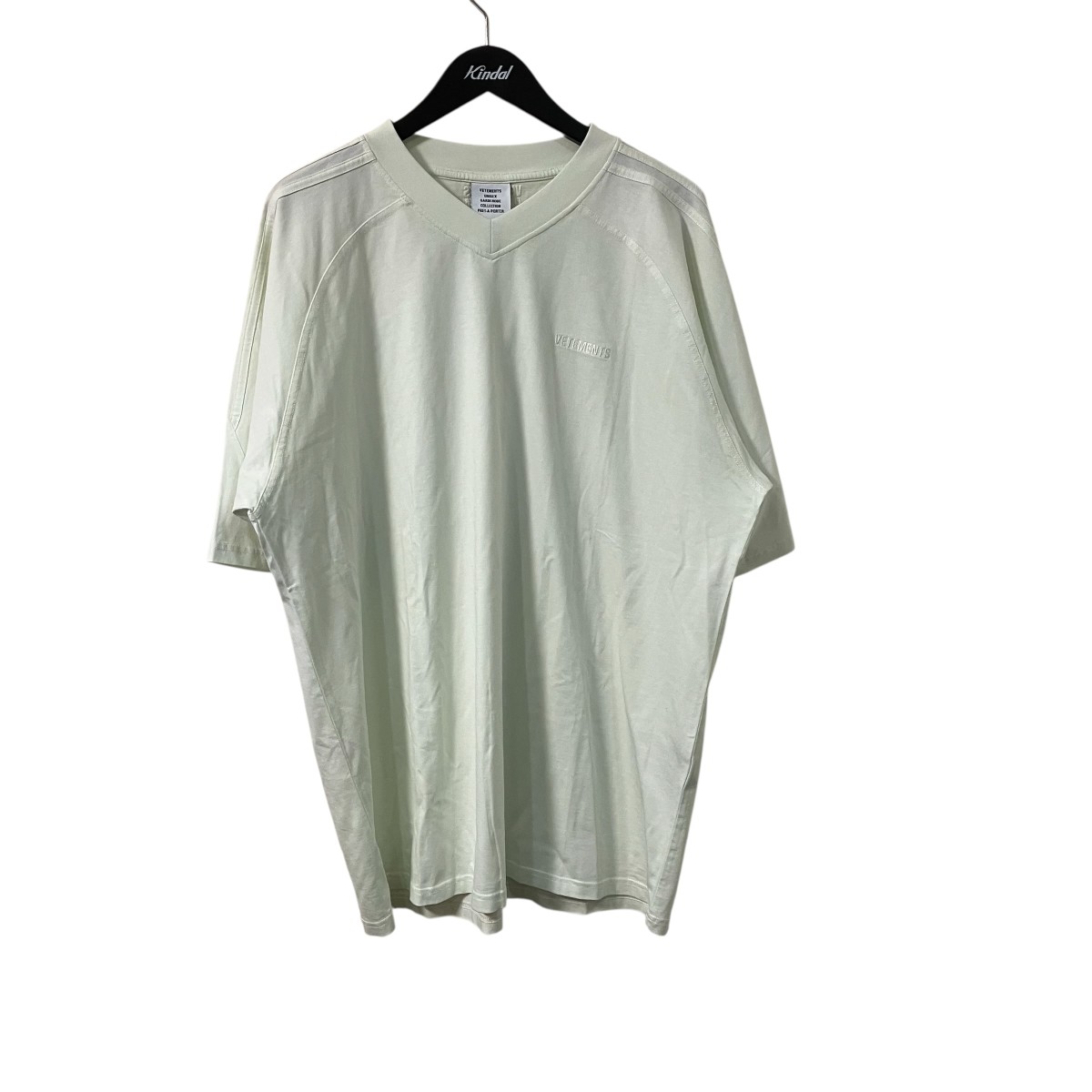 【中古】VETEMENTS　半袖Tシャツ UH76TR2601 アイボリー サイズ：XL 【210626】（ヴェトモン）｜ブランド古着のカインドオル 28,195円