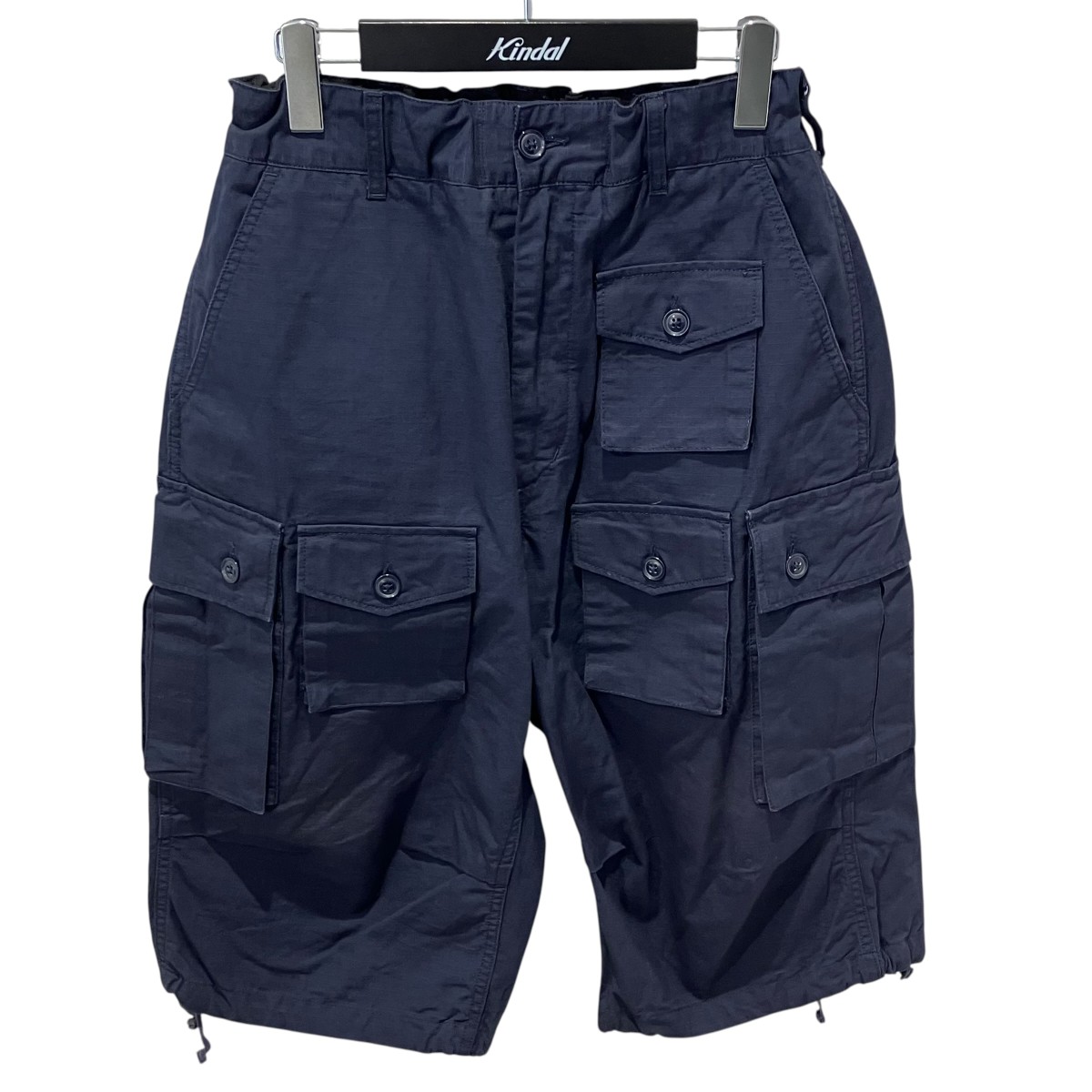 【中古】Engineered Garments FA Short - Cotton Ripstop ハーフパンツ ネイビー サイズ:S 【210626】(エンジニアドガーメンツ)|ブランド古着のカインドオル