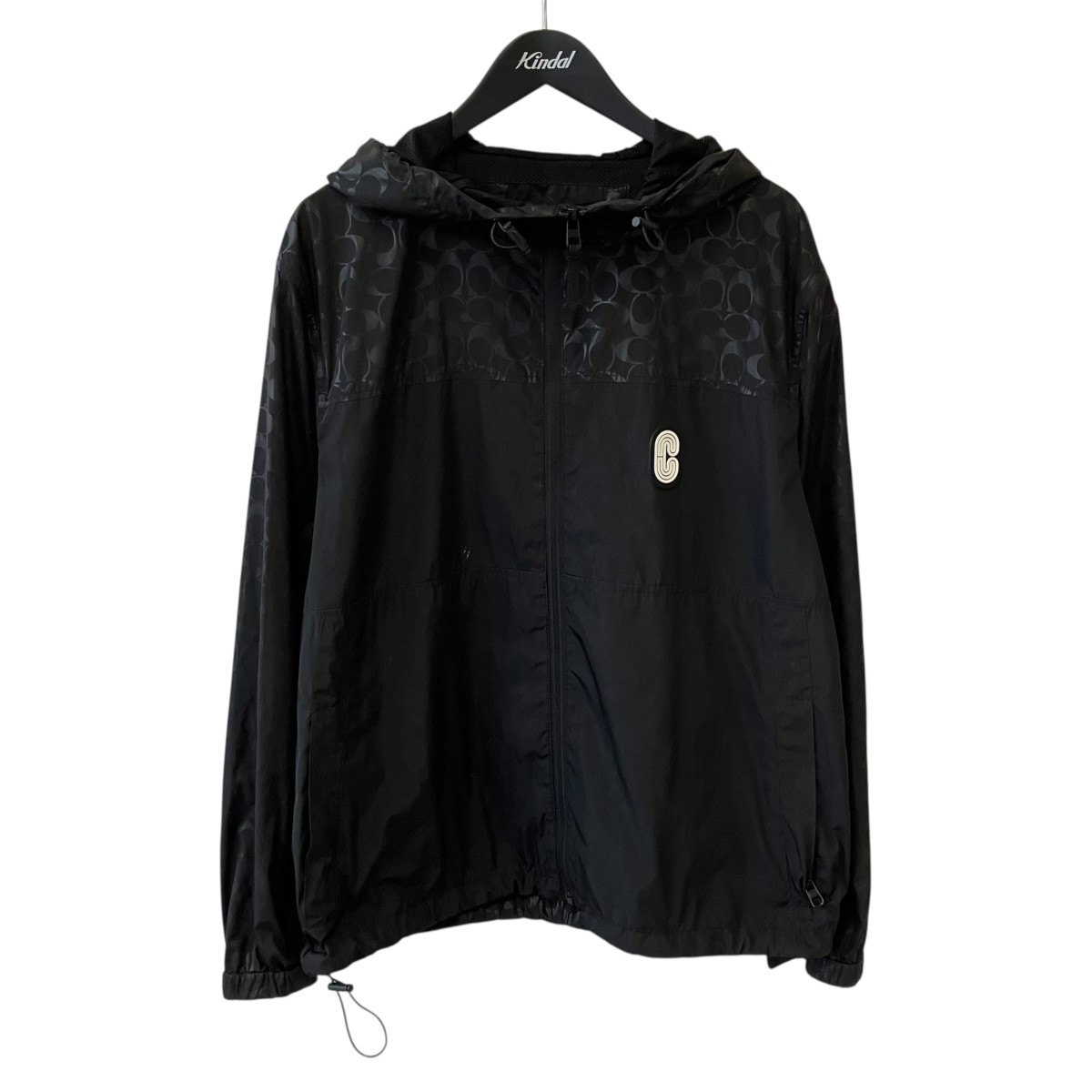【中古】COACH ナイロンジャケット ブラック サイズ:XL 【230626】(コーチ)|ブランド古着のカインドオル