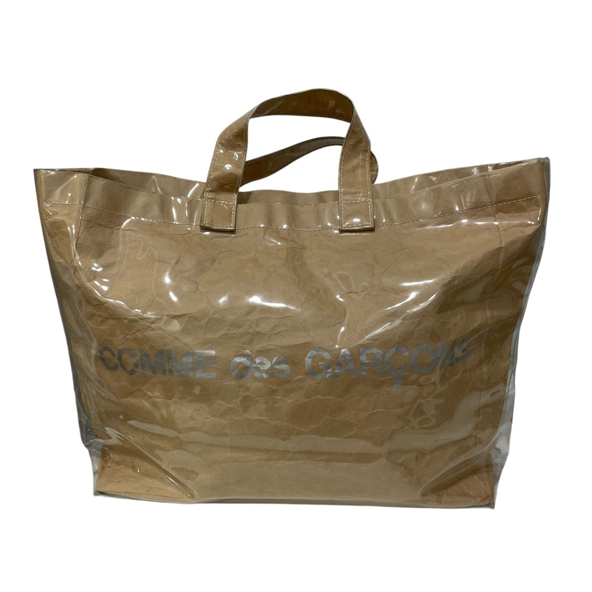 【中古】COMME des GARCONS　トートバッグ GOK201 ベージュ 【230626】（コムデギャルソン）｜ブランド古着のカインドオル