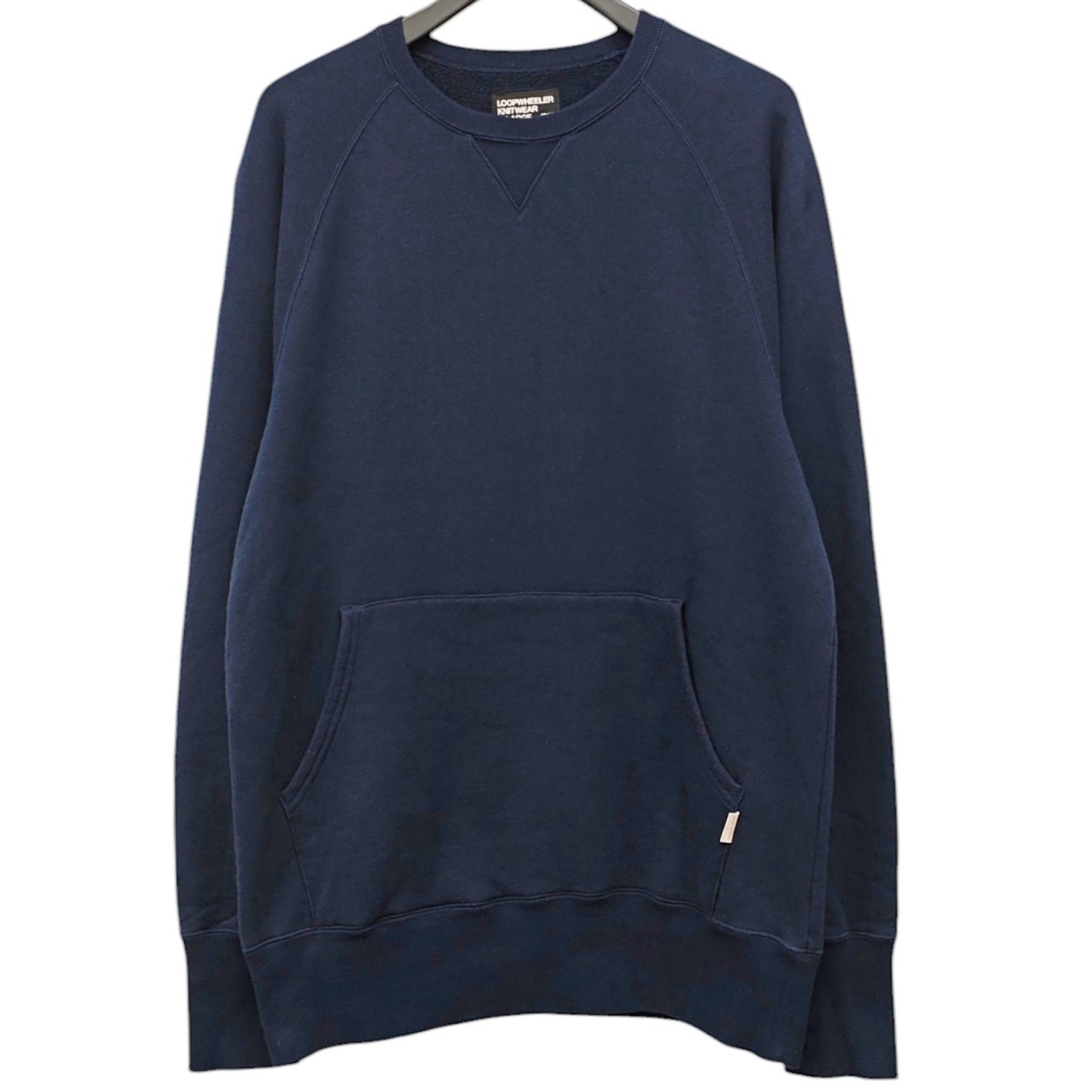 【中古】LOOPWHEELER×PORTER KANGAROO CREW NECK スウェット ネイビー サイズ:XL 【220626】(ループウィラー×ポーター)|ブランド古着のカインドオル