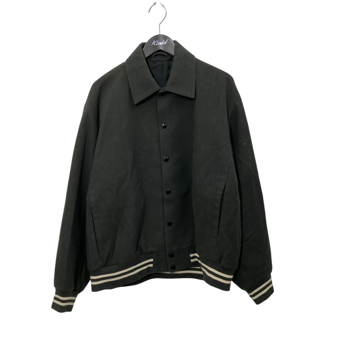 【中古】LAD MUSICIAN 25AW MELTON STADIUM JUMPER スタジャン 2225-314 グレー サイズ:44 【230626】(ラッドミュージシャン)|ブランド古着のカインドオル