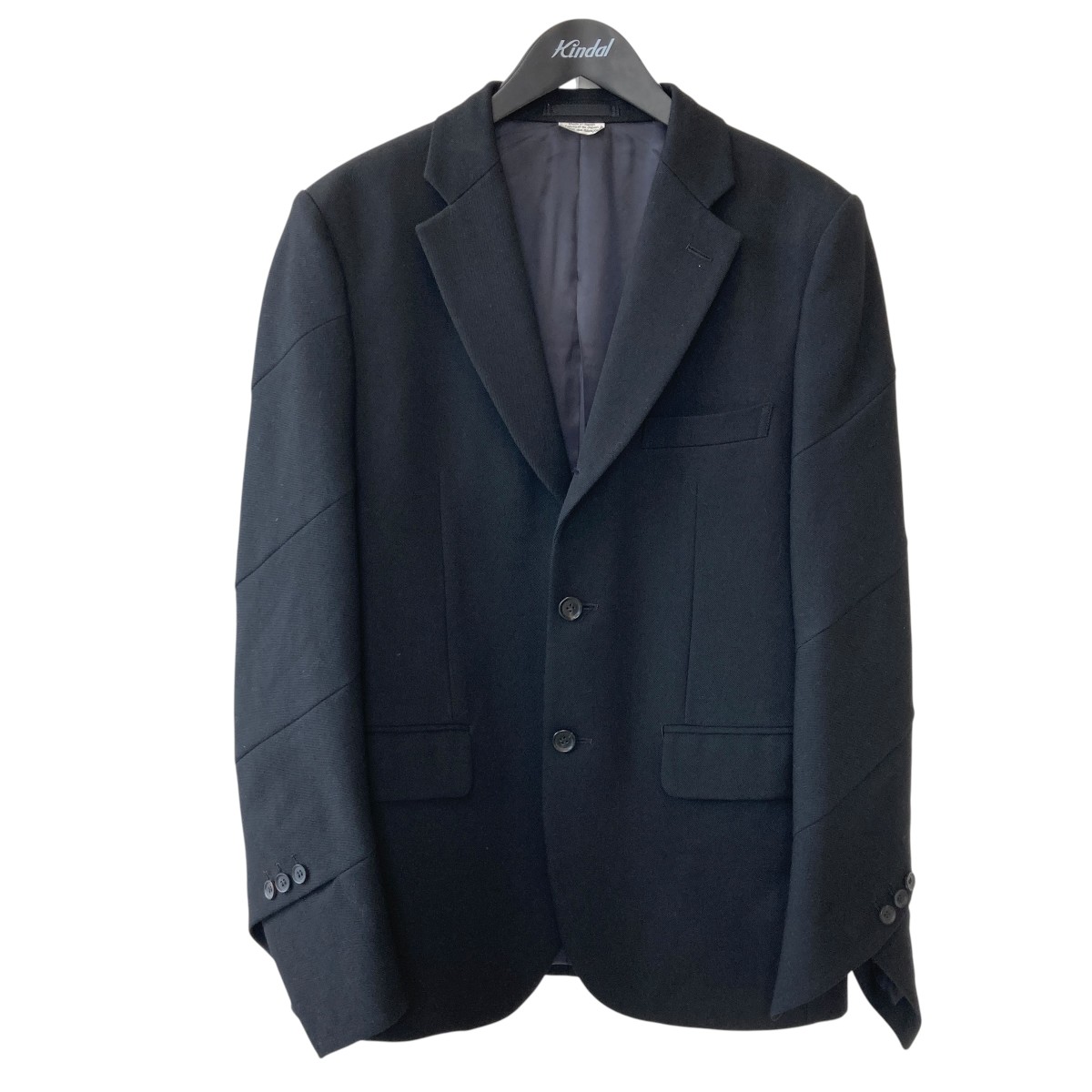 【中古】COMME des GARCONS HOMME DEUX　テーラードジャケット DN-J038 ブラック サイズ：M 【240626】（コムデギャルソンオムドゥ）｜ブランド古着のカインドオル