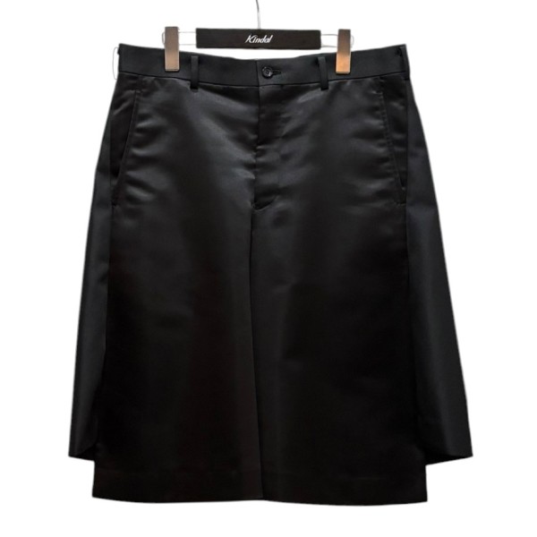 【中古】COMME des GARCONS HOMME PLUS　素材切替ハーフパンツ ショートパンツ PO-P044　AD2024 ブラック サイズ：M 【230626】（コムデギャルソンオムプリュス）｜ブランド古着のカインドオル