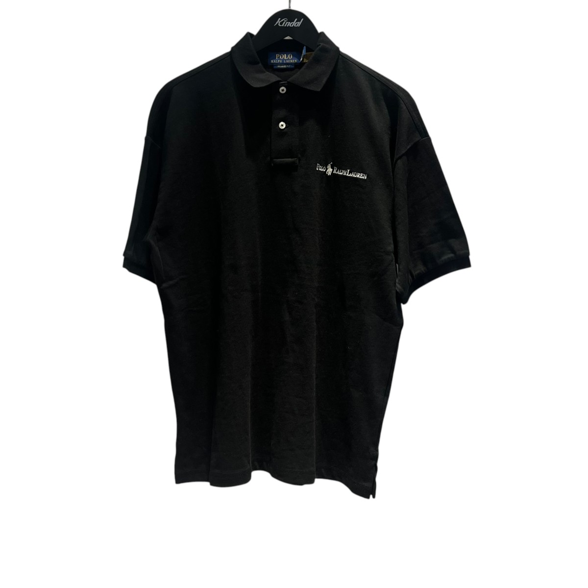 【中古】POLO RALPH LAUREN　ロゴ刺繍 ポロシャツ ブラック サイズ：S 【230626】（ポロラルフローレン）｜ブランド古着のカインドオル