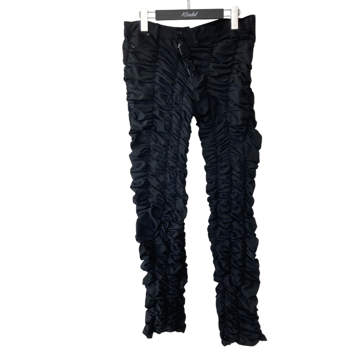 【中古】COMME des GARCONS HOMME PLUS 14SS シャーリングパンツ PM-P006 ブラック サイズ:S 【240626】(コムデギャルソンオムプリュス)|ブランド古着のカインドオル