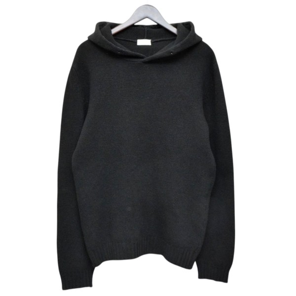 【中古】HELMUT LANG 1998AW ニットプルオーバーパーカー セーター 676 HL 8020 2501 9 ブラック サイズ:S 【250626】(ヘルムートラング)|ブランド古着のカインドオル
