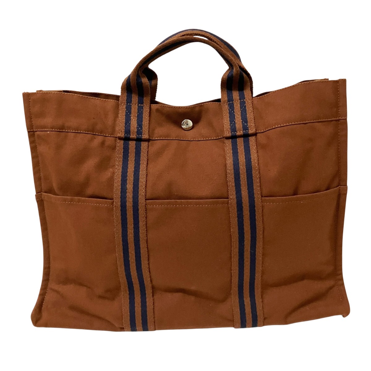 【中古】HERMES　フールトゥMM トートバッグ 2209 32 ブラウン 【260626】（エルメス）｜ブランド古着のカインドオル