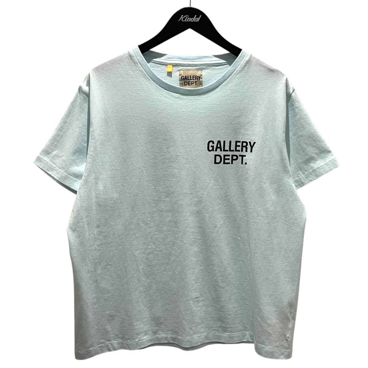 【中古】GALLERY DEPT　バックプリントTシャツ スカイブルー サイズ：M 【260626】（ギャラリー デプト）｜ブランド古着のカインドオル