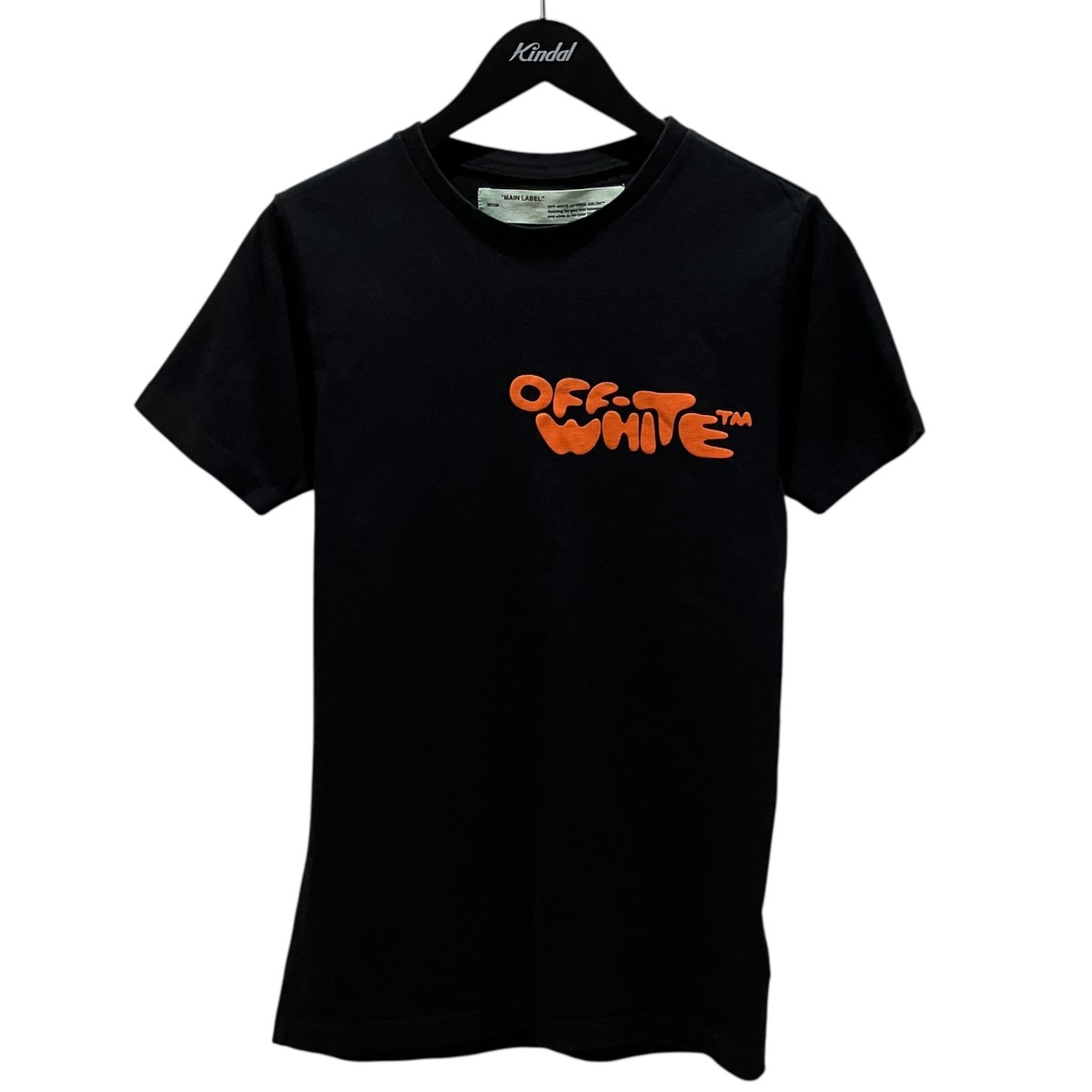 【中古】OFFWHITE プリントTシャツ OMAA027R19185014 ブラック サイズ:XXS 【260626】(オフホワイト)|ブランド古着のカインドオル
