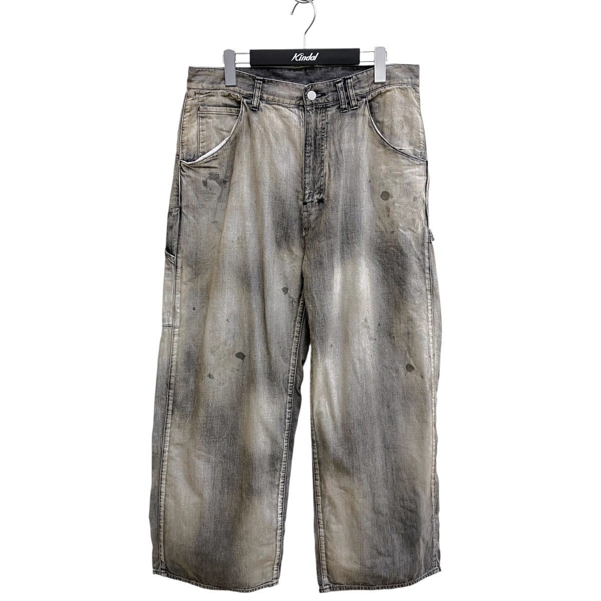 【中古】ANCELLM　AGING PAINTER PANTS デニムパンツ ANC-PT45 グレー サイズ：2 【260626】（アンセルム）｜ブランド古着のカインドオル