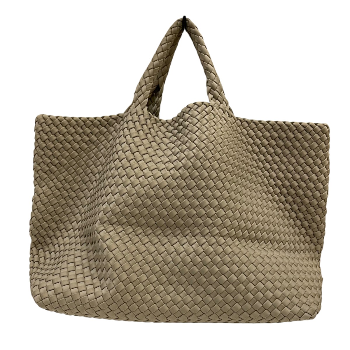 【中古】NAGHEDI　St Barths Large CASHMERE トートバッグ カーキ 【180726】（ナゲディ）｜ブランド古着のカインドオル