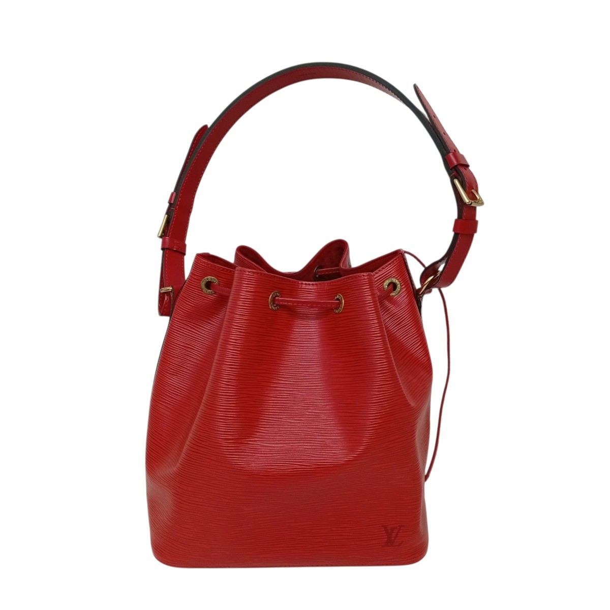 【中古】LOUIS VUITTON　プチノエ ショルダーバッグ M44007 レッド 【270626】（ルイヴィトン）｜ブランド古着のカインドオル