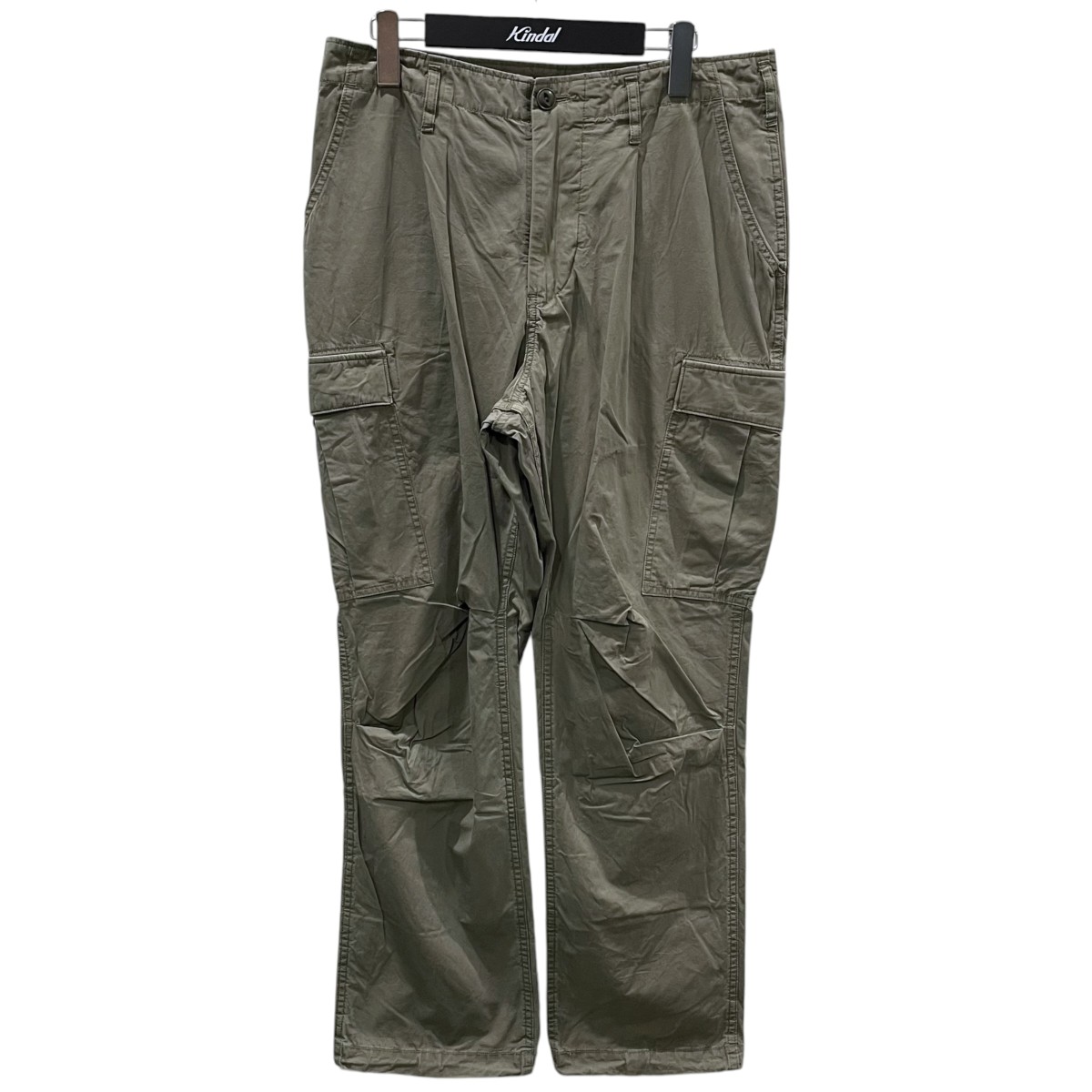 【中古】nonnative25SS 硫化染めUSED加工タイプライターカーゴパンツ TROOPER 6P TROUSERS COTTON TYPEWRITER SULFUR DYE NN-P4620 オリーブ サイズ：2【価格見直し】｜ブランド古着のカインドオル 16,157円