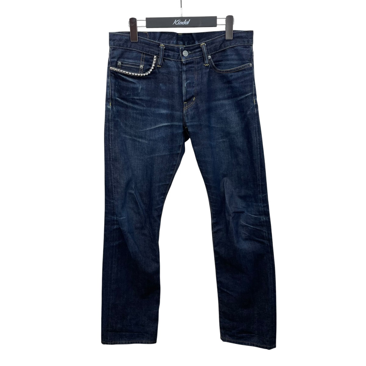 【中古】Hysteric Glamour　スタッズデニムパンツ 0233AP122 インディゴ サイズ：32 【280626】（ヒステリックグラマー）｜ブランド古着のカインドオル