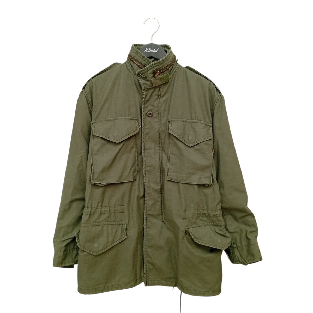 【中古】ALPHA　USA製 M-65 FIELD JACKET ジャケット 8415-01-099-7836 カーキ サイズ：SR 【280626】（アルファ）｜ブランド古着のカインドオル