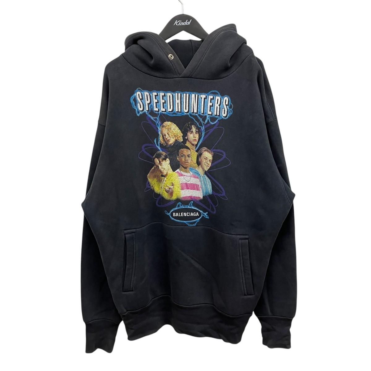 【中古】BALENCIAGA プルオーバーパーカー グレー サイズ:XS 【290626】(バレンシアガ)|ブランド古着のカインドオル