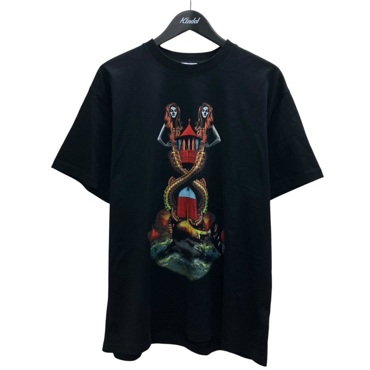【中古】BURBERRY　半袖Tシャツ ブラック サイズ：M 【010726】（バーバリー）｜ブランド古着のカインドオル