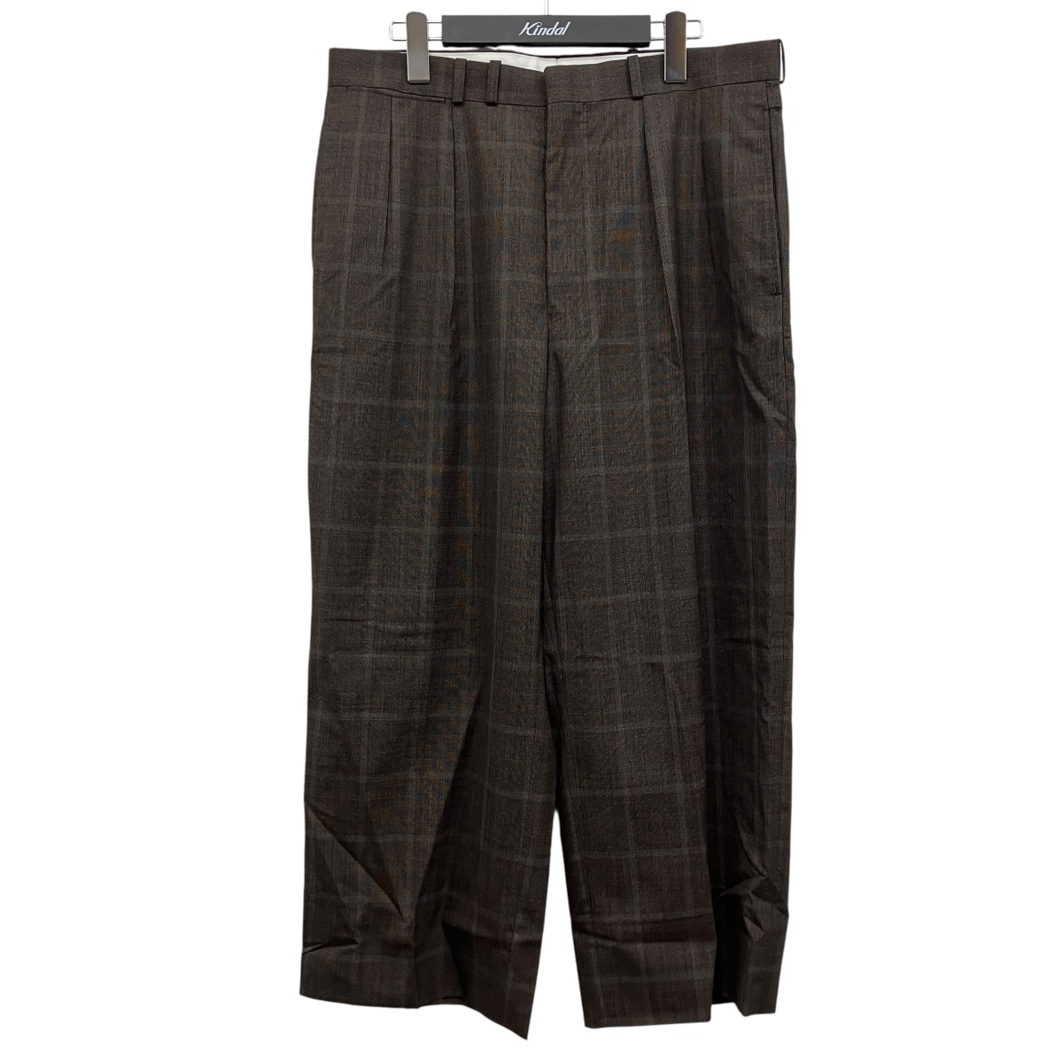 【中古】MAATEE&SONS チェックパンツ ブラウン サイズ:3 【010726】(マーティーアンドサンズ)|ブランド古着のカインドオル