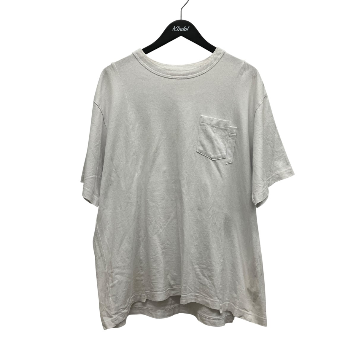 【中古】sacai　25SS Cotton Jersey T-Shirt ポケットTシャツ 25-03628M ホワイト サイズ：2 【010726】（サカイ）｜ブランド古着のカインドオル