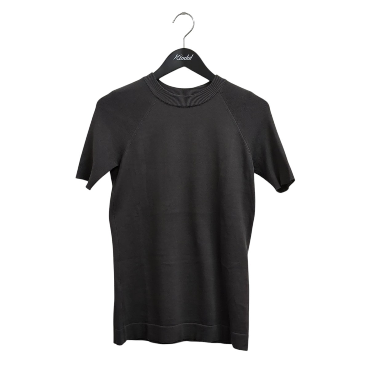 【中古】THE RERACS LIM RIB KNIT SHORT SLEEVE 半袖ニット 25SS-REKN-385L-J ダークグレー サイズ:38 【020726】(ザリラクス)|ブランド古着のカインドオル
