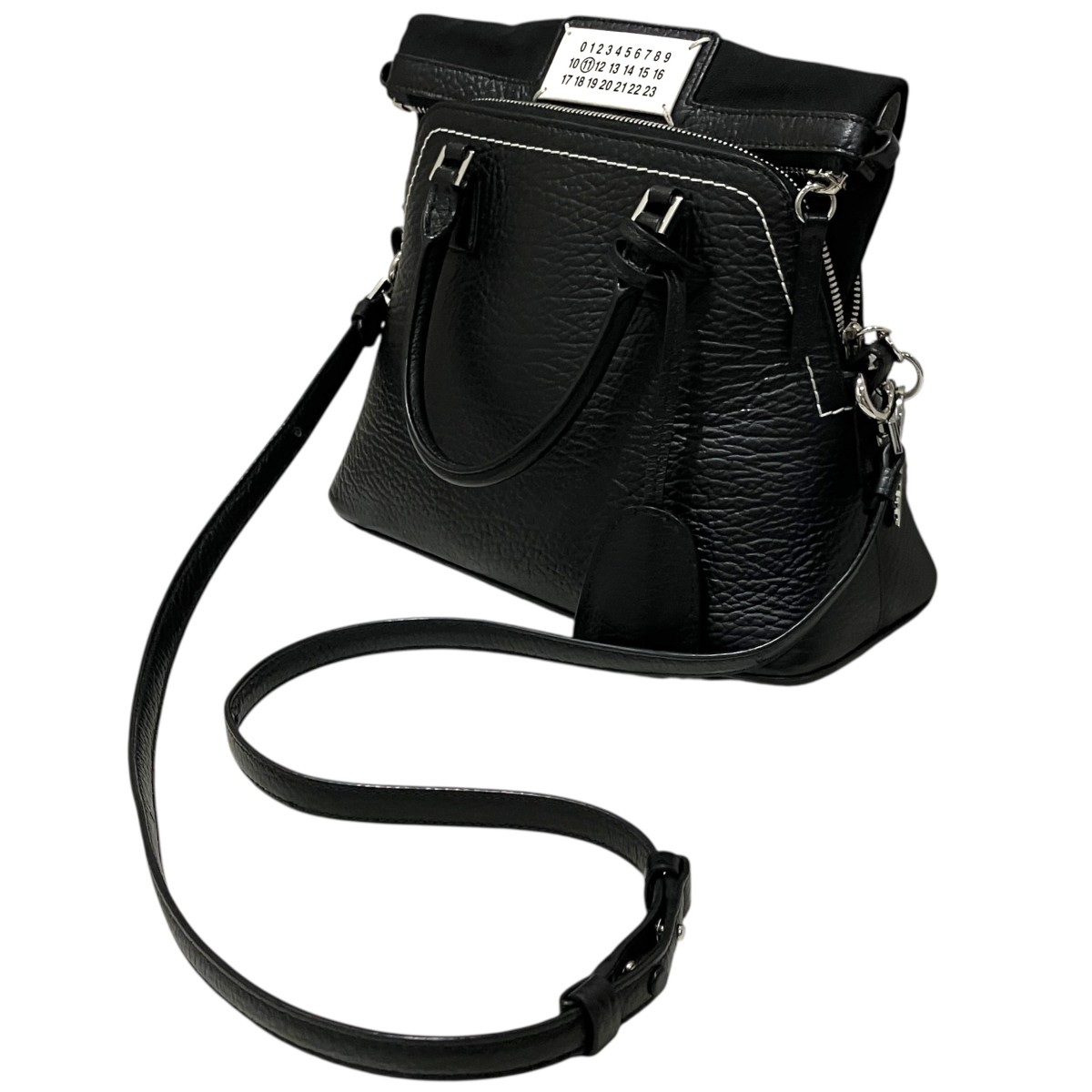 【中古】Martin Margiela11　【｢5AC｣ミニ】 2WAYバッグ S56WG0082 ブラック 【020726】（マルタンマルジェラ11）｜ブランド古着のカインドオル