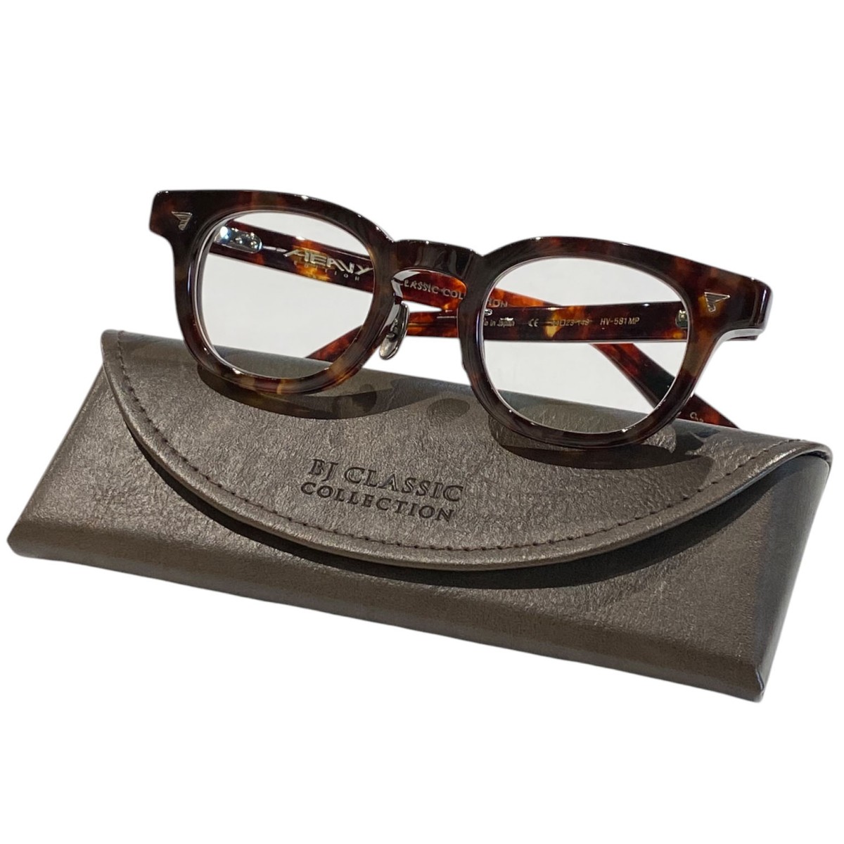 【中古】BJ CLASSIC COLLECTION　24SS HEAVY EDITION セルロイド調光レンズ眼鏡メガネサングラス HV-581 MP ブラウン&times;クリア サイズ：44□23-148 【010726】（クラシックコレクション）｜ブランド古着のカインドオル