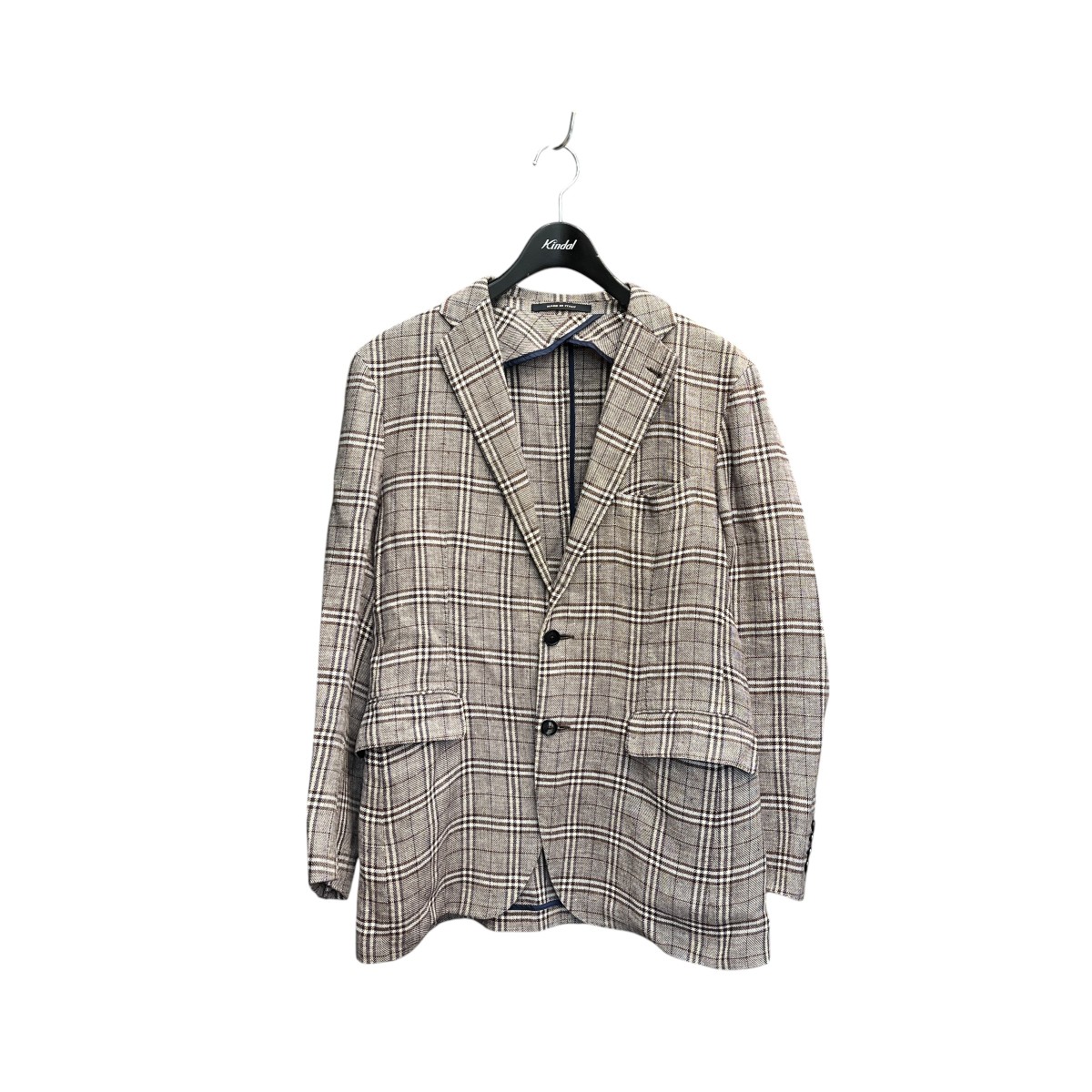【中古】TAGLIATORE　リネン テーラードジャケット 1SMC22B ブラウン サイズ：48 【020726】（タリアトーレ）｜ブランド古着のカインドオル 12,870円