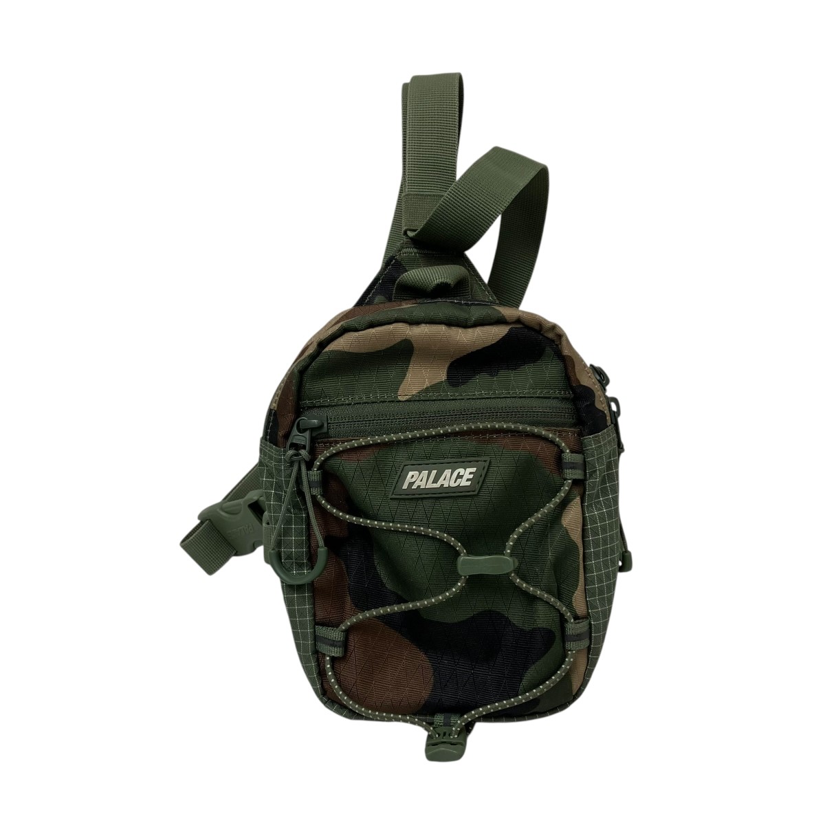 【中古】PALACE　CORDURA RE FLEX RS SHOT BAG ボディバッグ グリーン 【030726】（パレス）｜ブランド古着のカインドオル