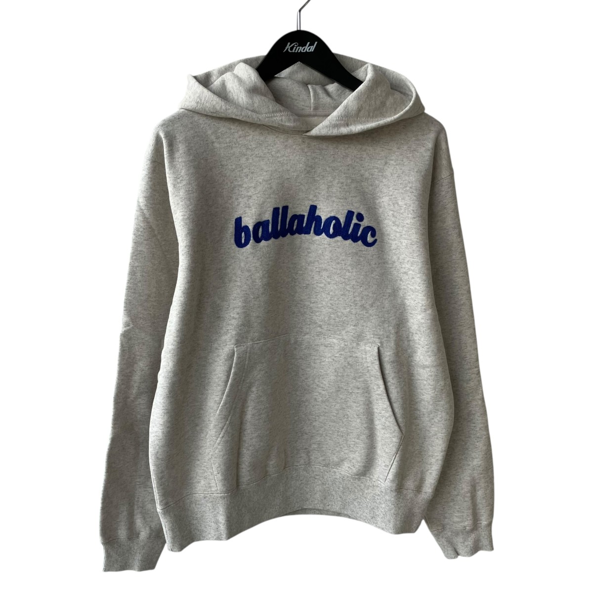 【中古】ballaholic　Logo Sweat Hoodie パーカー ライトグレー サイズ：S 【030726】（ボーラホリック）｜ブランド古着のカインドオル