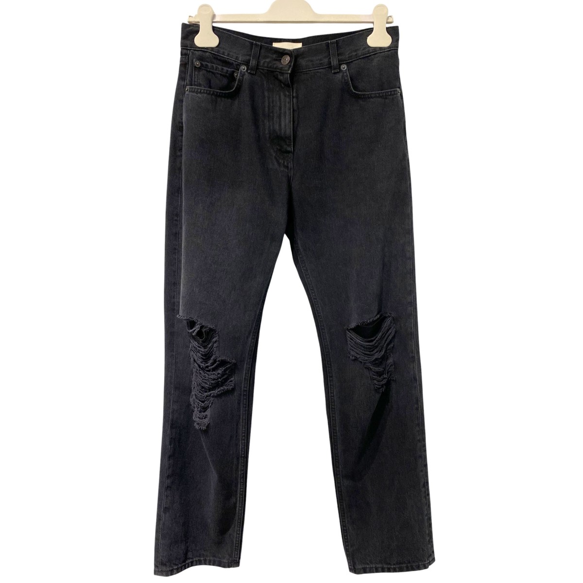 【中古】THE ROW　Burty JeanダメージVintageヴィンテージ加工デニムパンツ 7776-W3102 ブラックインディゴ サイズ：2(78cm) 【030726】（ザロウ）｜ブランド古着のカインドオル