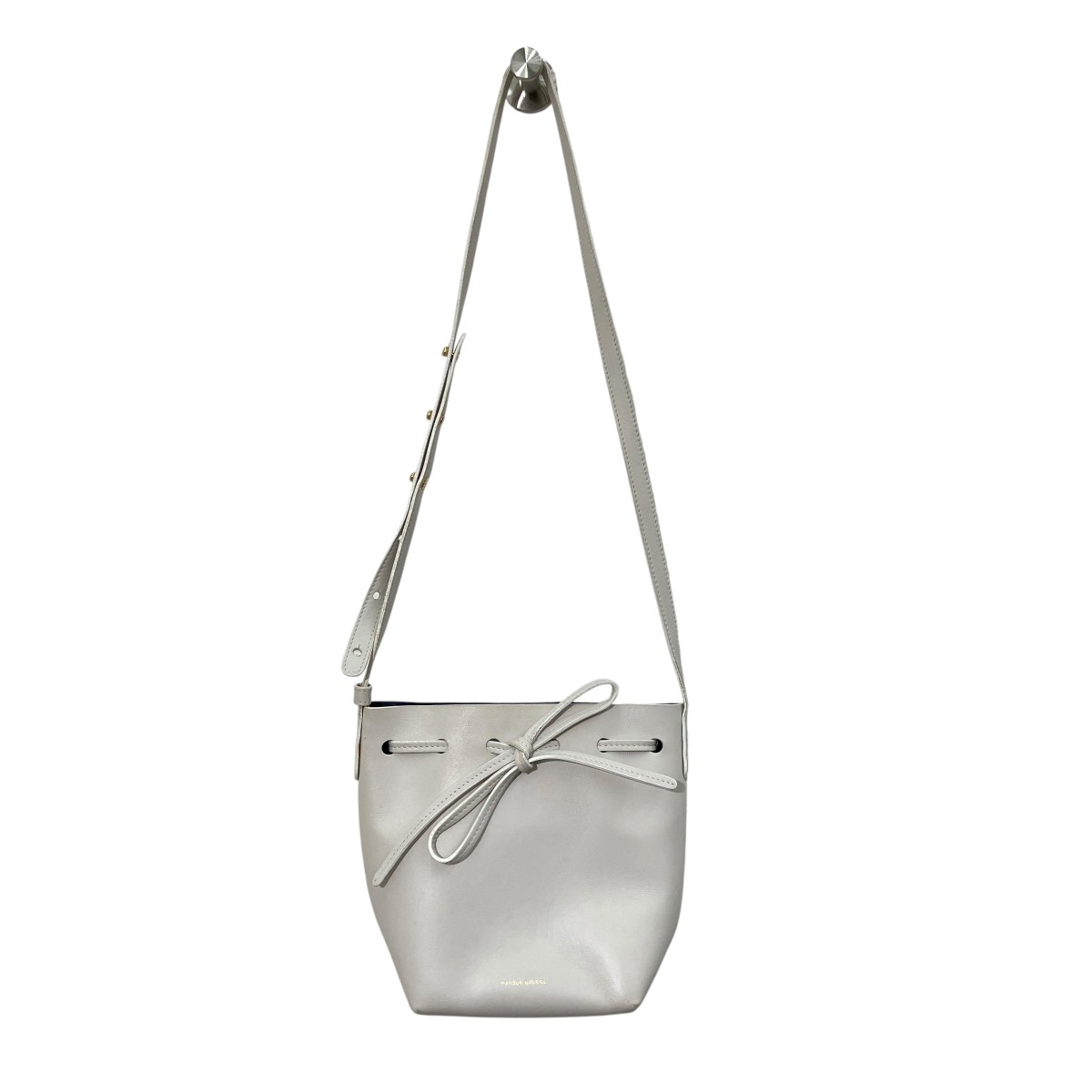 【中古】MANSUR GAVRIEL　Vegetable tanned Leather Mini Bucket Bag ショルダーバッグ ホワイト 【030726】（マンサー・ガブリエル）｜ブランド古着のカインドオル