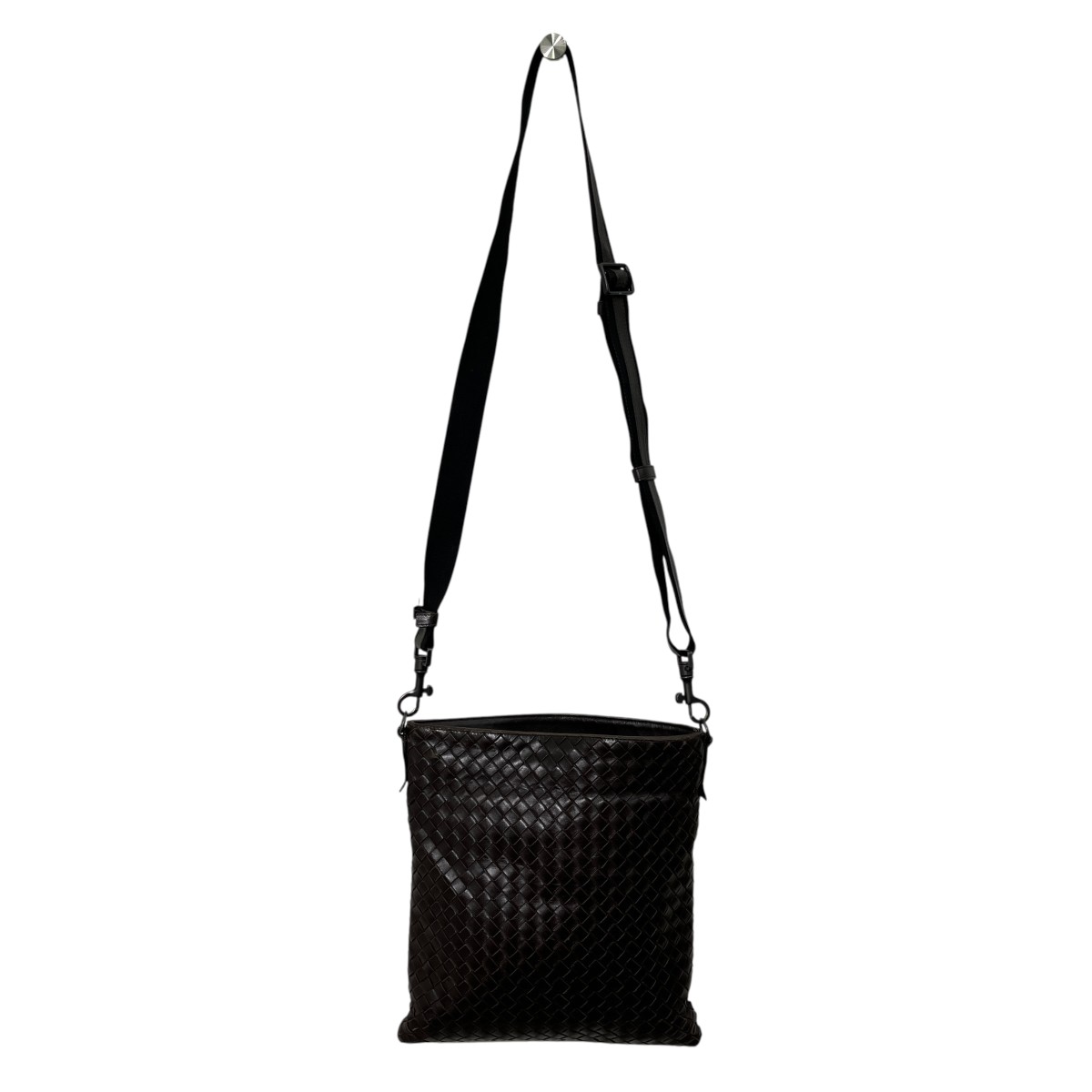 【中古】BOTTEGA VENETA　イントレチャート ショルダーバッグ 276357 ブラウン 【030726】（ボッテガヴェネタ）｜ブランド古着のカインドオル