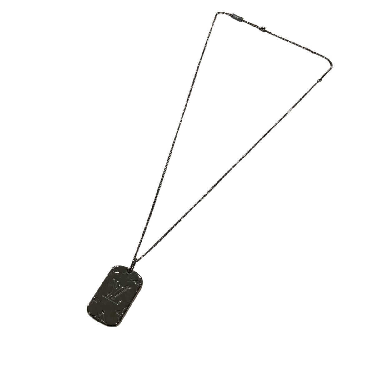 【中古】LOUIS VUITTON ロケットネックレス・モノグラム ネックレス M62484 シルバー サイズ:記載なし 【040726】(ルイヴィトン)|ブランド古着のカインドオル